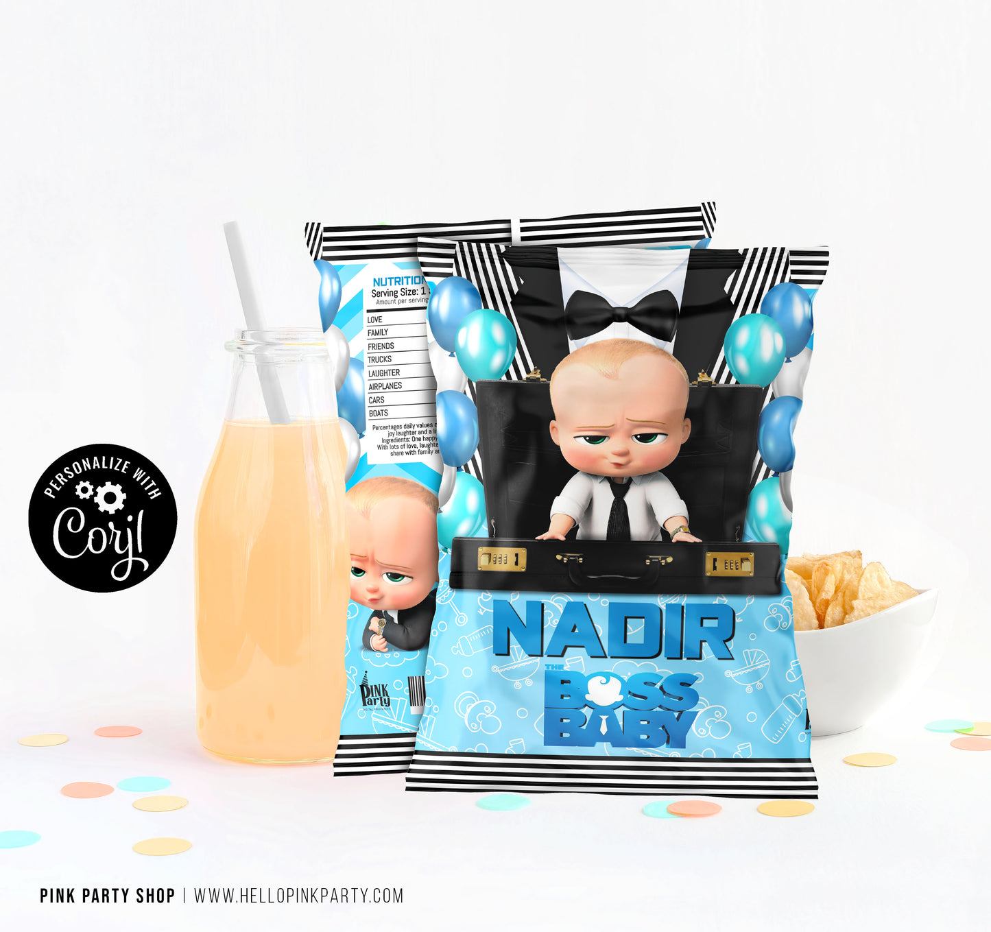 BOSS BABY CHIP BAG WRAPPER DESIGN