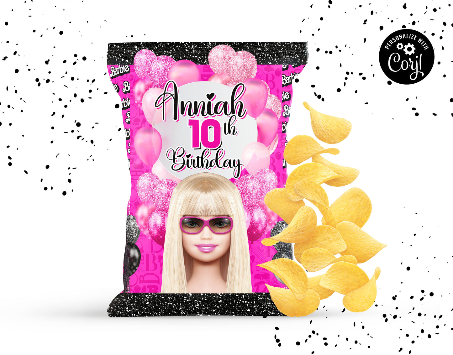 BARBIE CHIP BAG WRAPPER DESIGN