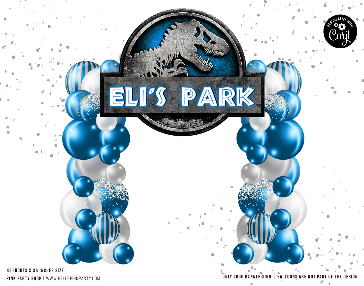 JURASSIC WORLD PRINTABLE EDITABLE ENTRANCE SIGN DESIGN