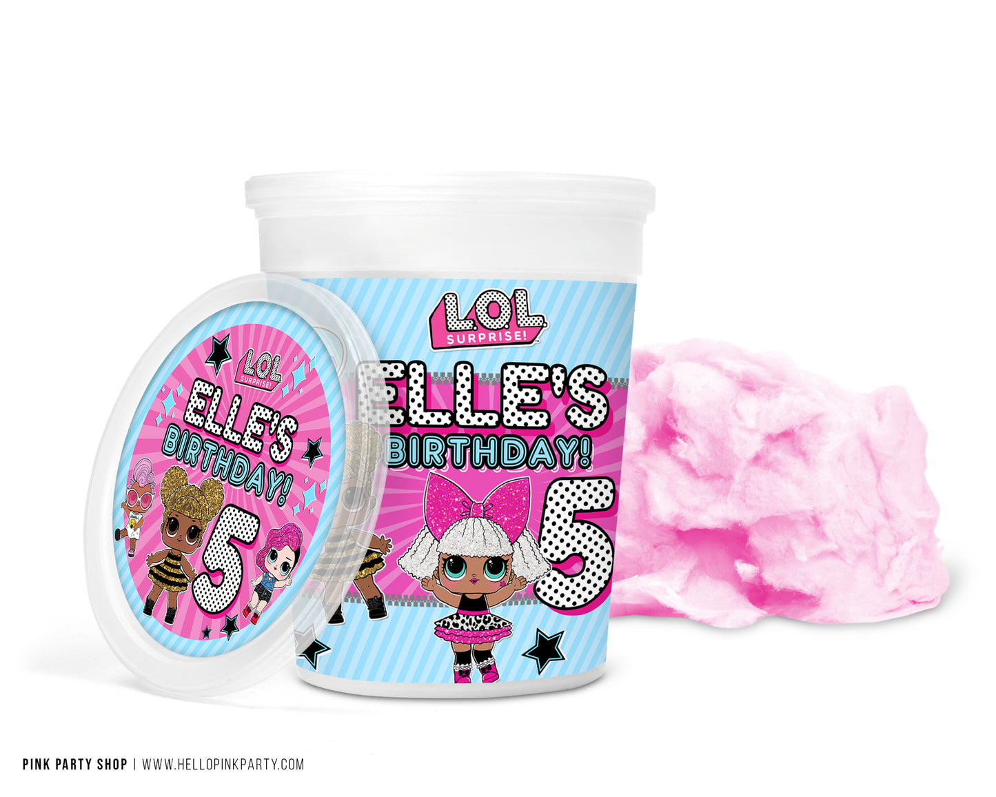 LOL SURPRISE EDITABLE COTTON CANDY WRAPPER