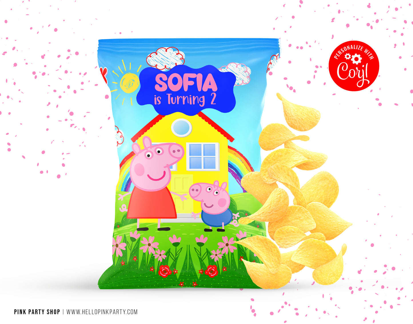 PEPPA PIG CHIP BAG WRAPPER DESIGN