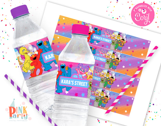 ABBY CADABBY EDITABLE WATER LABEL WRAPPERS DESIGN