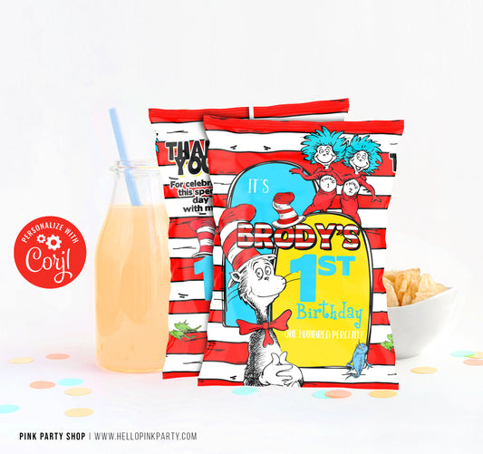 DR SEUSS CHIP BAG WRAPPER DESIGN