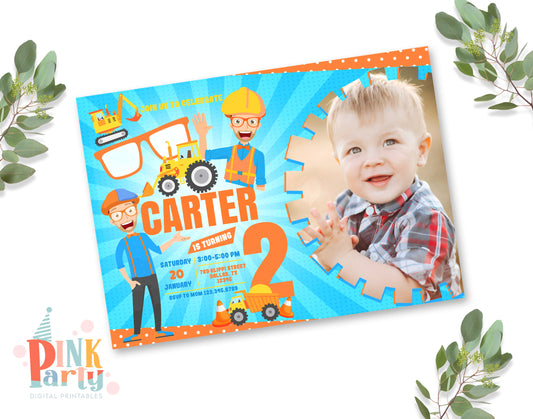 BLIPPI EDITABLE TEMPLATE INVITATION