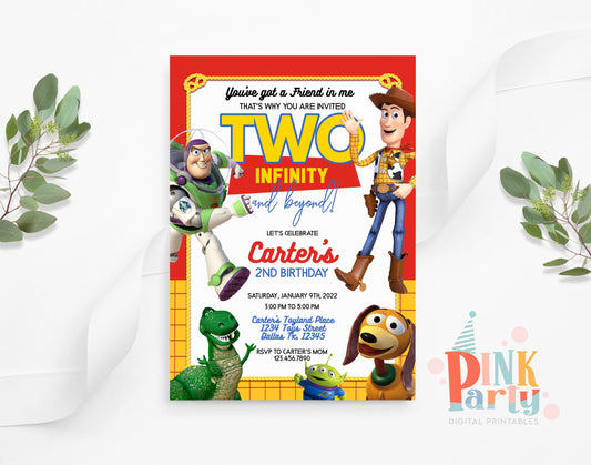 WOODY TOY STORY EDITABLE INVITATION