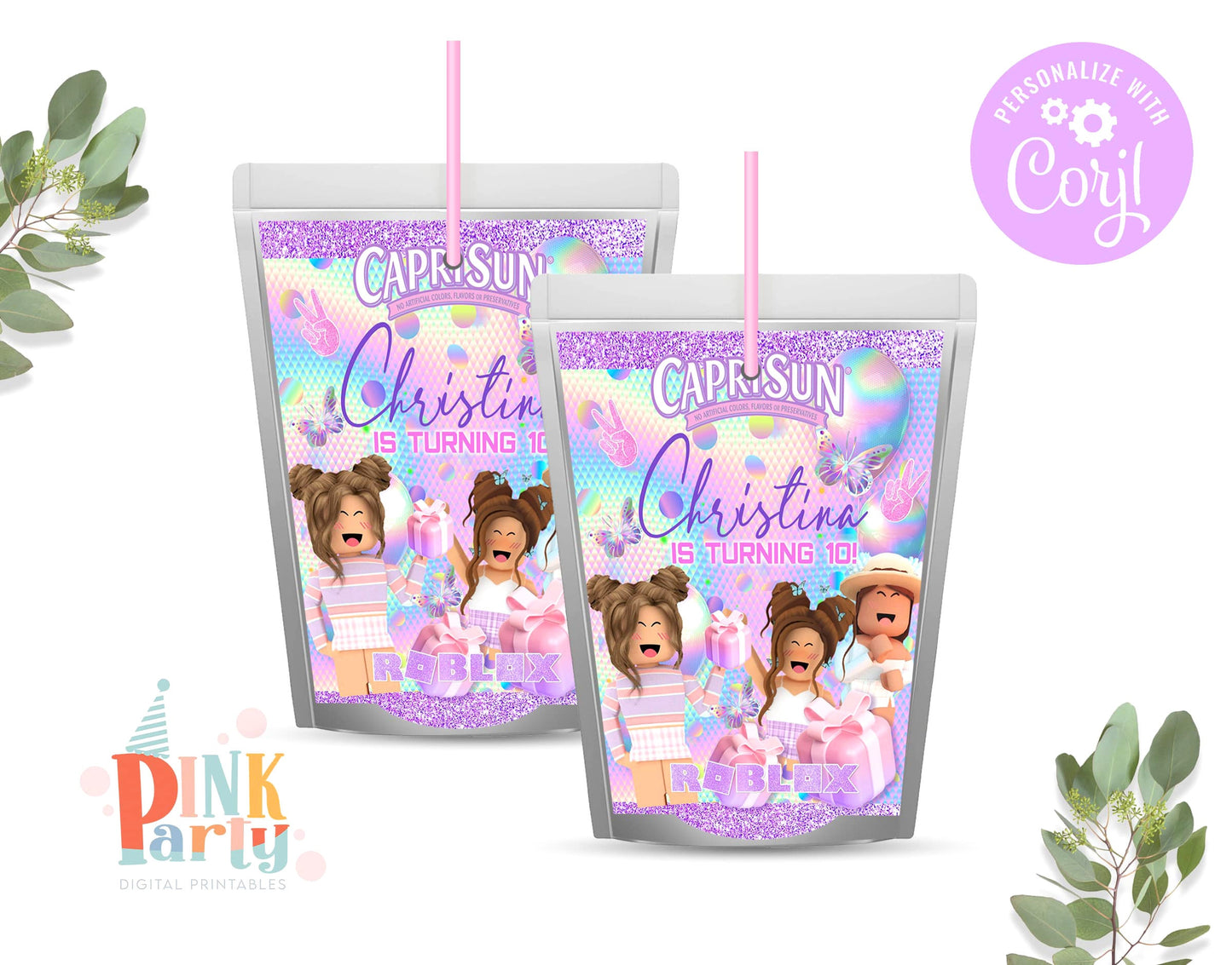 Kids Birthday chip bag, Template Printable, kids Birthday chip bag, kids Editable labels, printable wrapper, editable favors, candy labels
