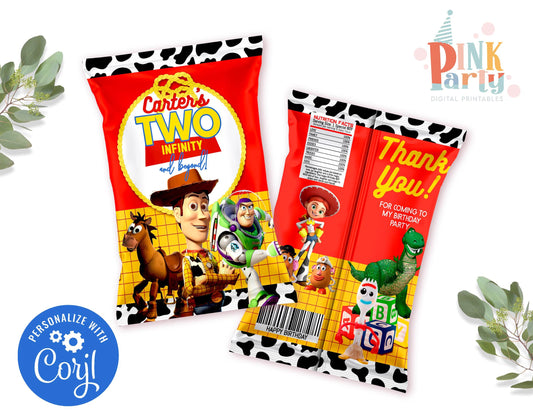 TOY STORY CHIP BAG WRAPPER EDITABLE TEMPLATE