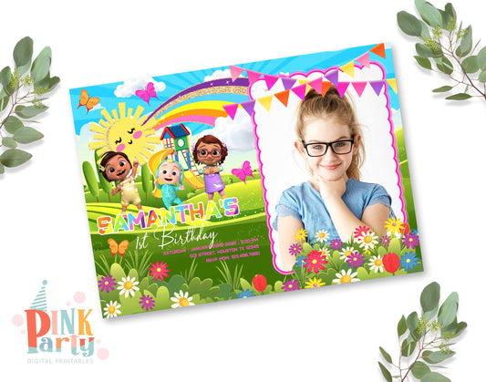 COCOMELON EDITABLE TEMPLATE INVITATION