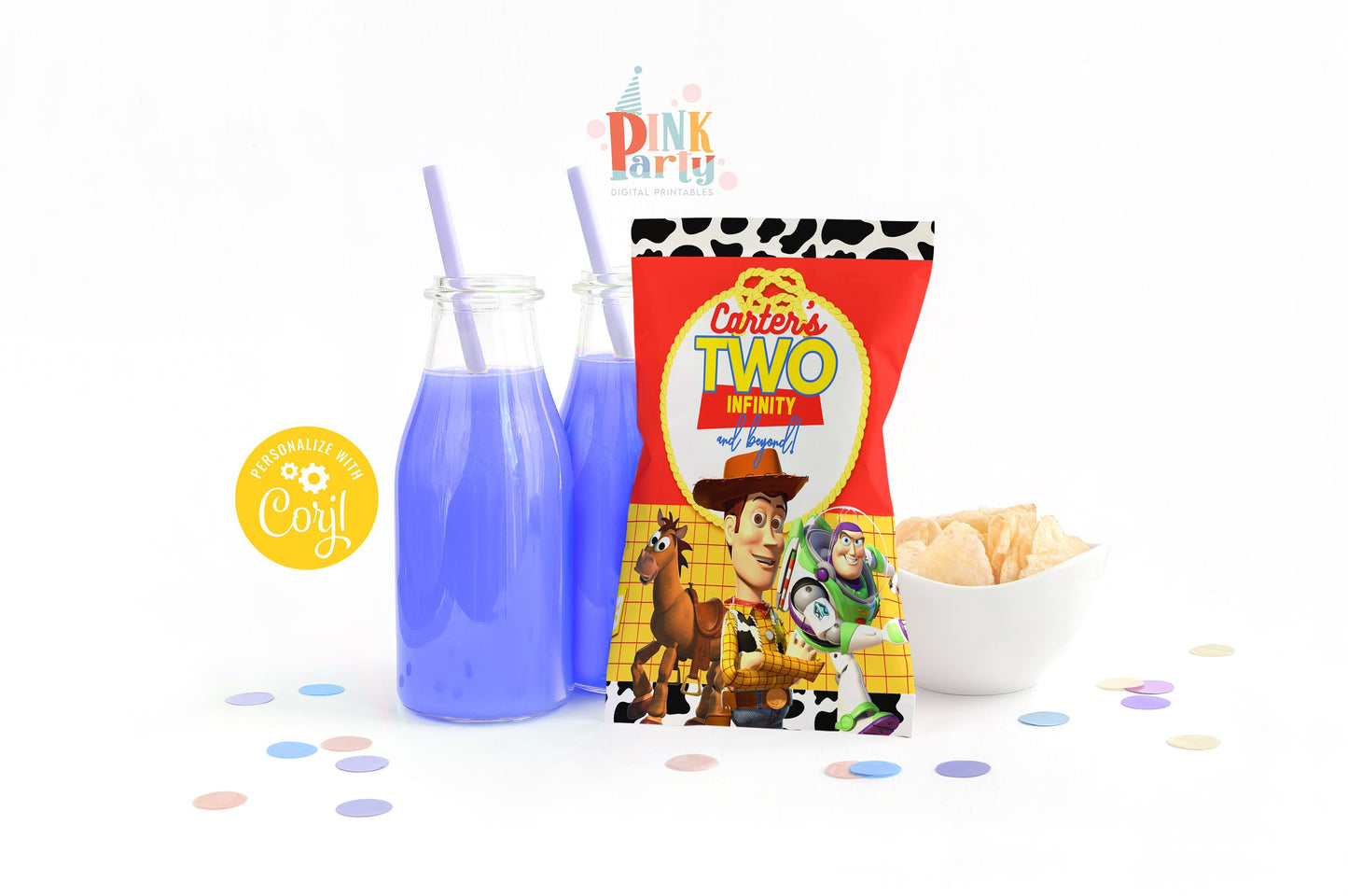 TOY STORY CHIP BAG WRAPPER EDITABLE TEMPLATE