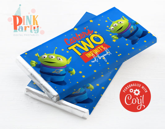 TOY STORY CANDY BAR WRAPPER EDITABLE TEMPLATE