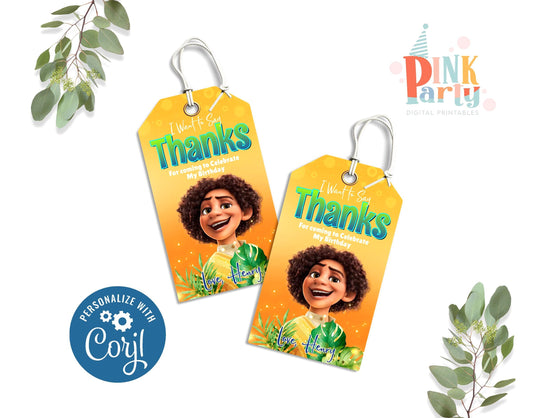 ENCANTO EDITABLE FAVOR GIFT TAGS TEMPLATE