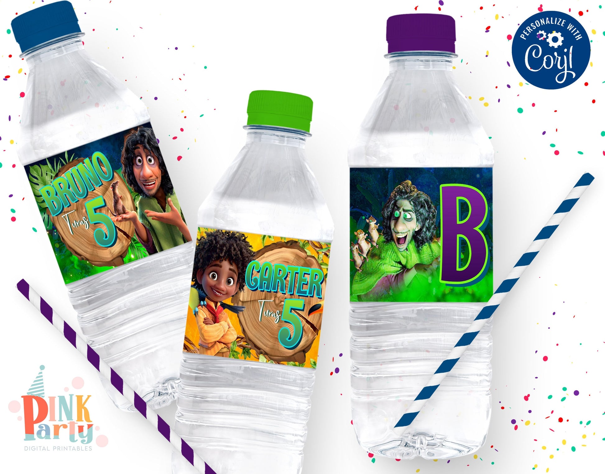 Free Printable Cocomelon water bottle labels