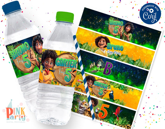 ENCANTO CAMILO EDITABLE WATER LABEL TEMPLATE