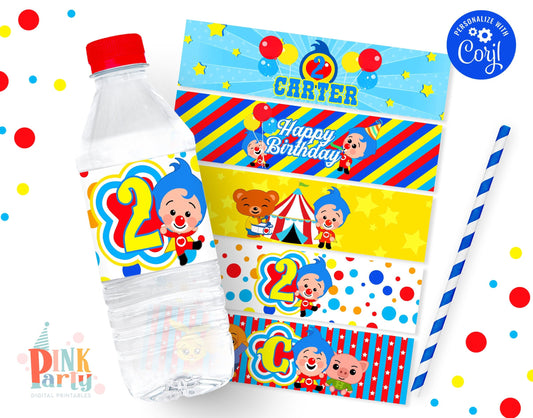 PLIM PLIM EDITABLE WATER LABEL TEMPLATE