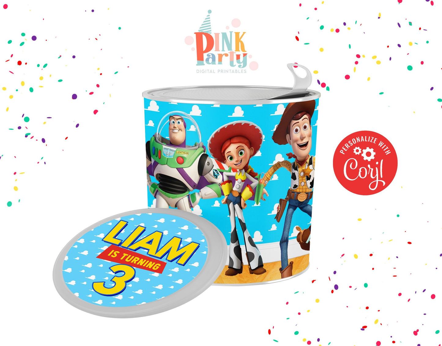 TOY STORY PRINGLE WRAPPERS EDITABLE TEMPLATE LABELS