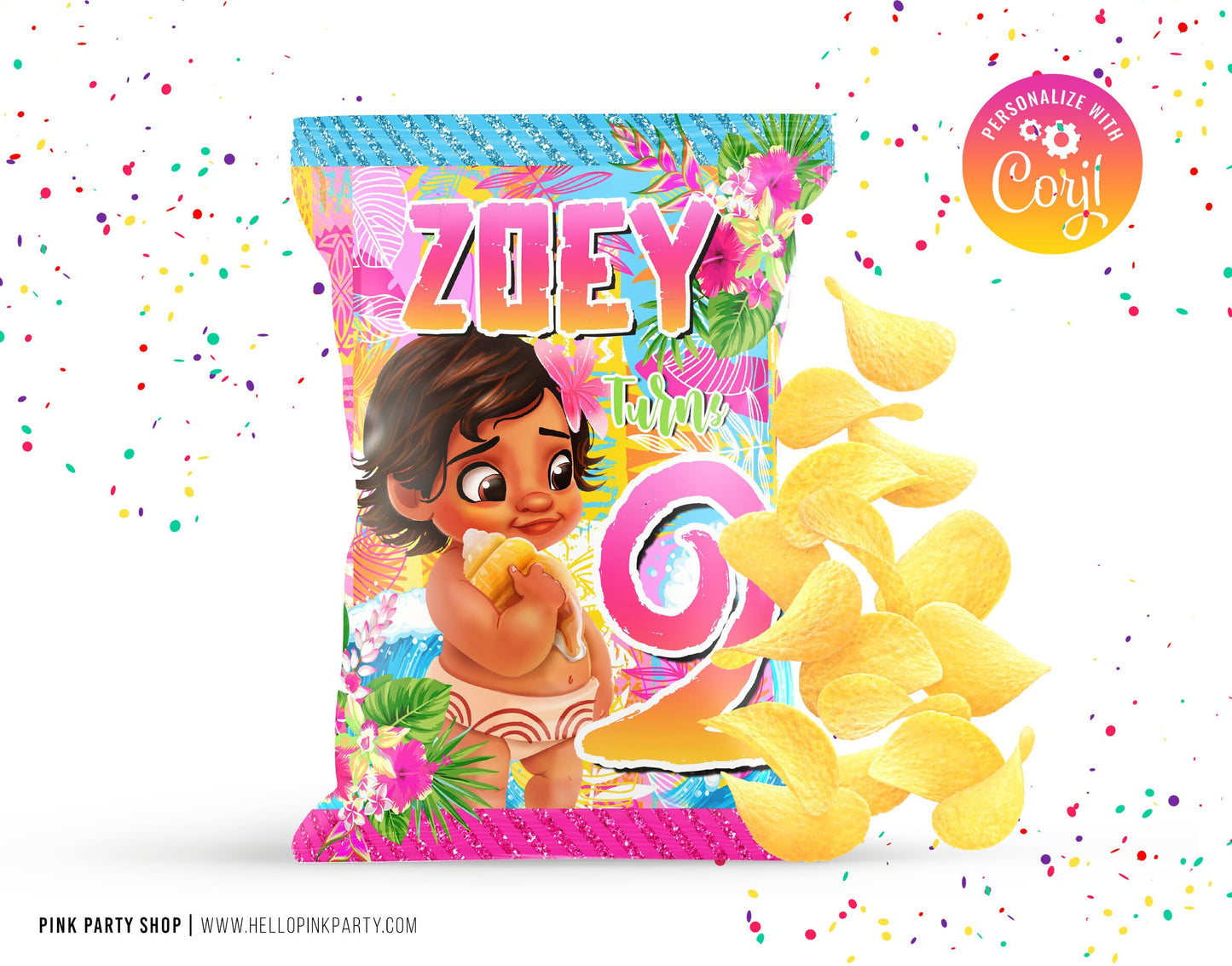 Kids Birthday chip bag, Template Printable, kids Birthday chip bag, kids Editable chip bag, Chip bag template, Potatoes wrapper, chip labels