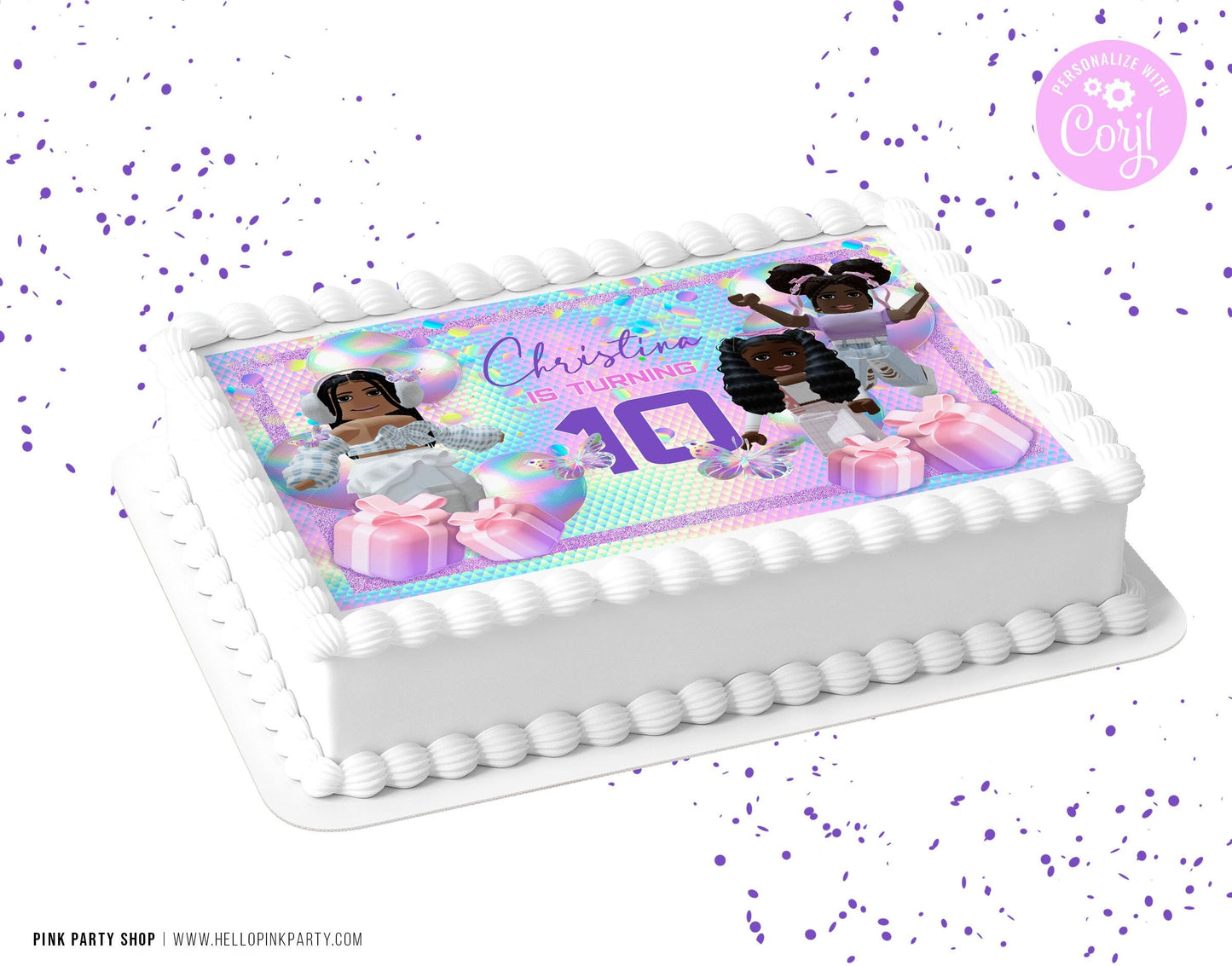 Roblox editable Cake Design Printable