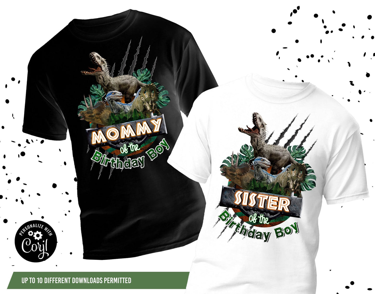 Jurassic T-shirt Printable design