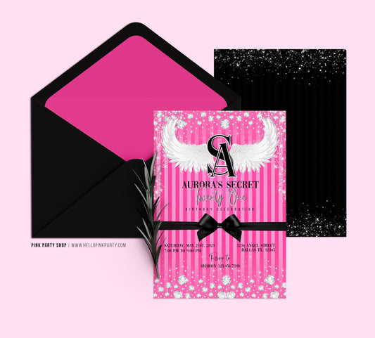 VICTORIA'S SECRET EDITABLE TEMPLATE INVITATION